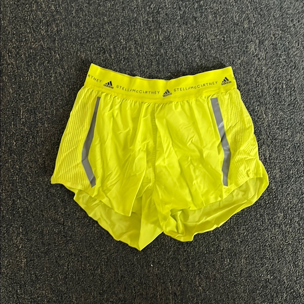 Adidas by Stella McCartney women's Yellow Shorts - Picture 3 of 5